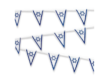 שרשרת דגלי ישראל משולש ליום העצמאות